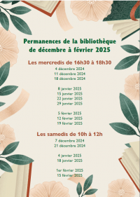 permanences bibliothèque